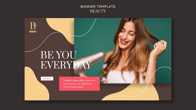 Free PSD be you banner template