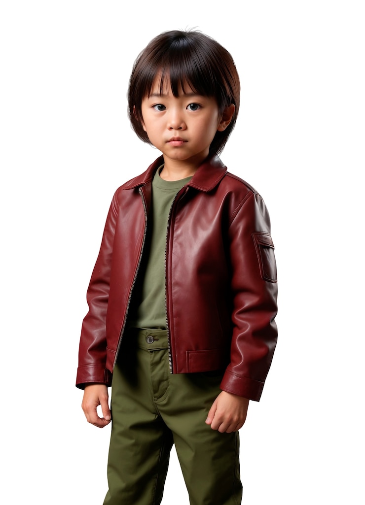 無料PSD 美しいアジアの子供がポーズをとっている