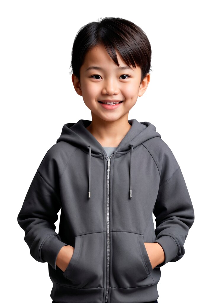 無料PSD 美しいアジアの子供がポーズをとっている