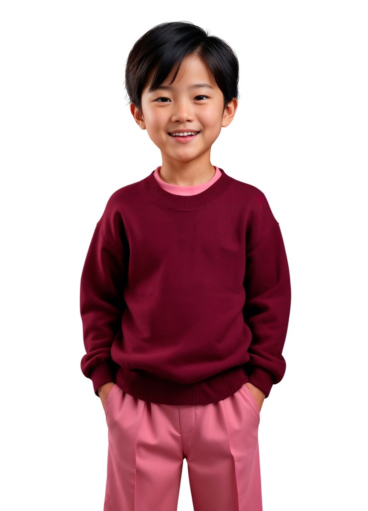 無料PSD 美しいアジアの子供がポーズをとっている
