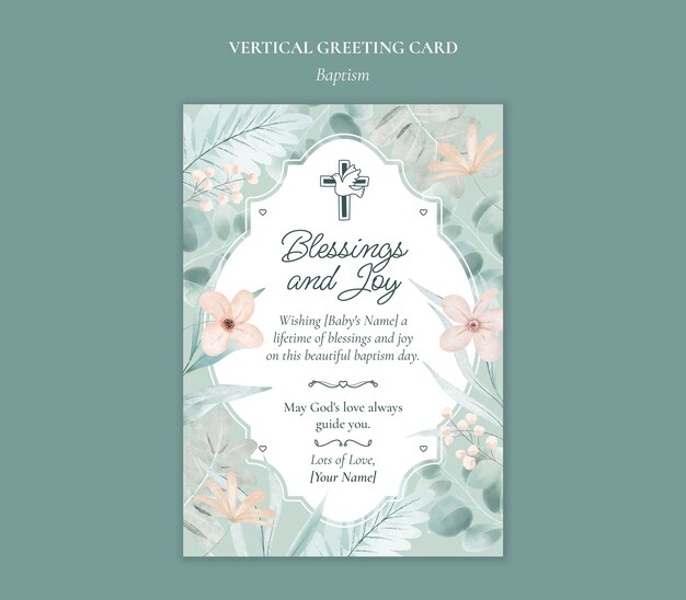 Beautiful baptism  event template