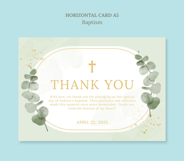 beautiful baptism  event template