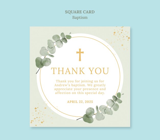 beautiful baptism  event template