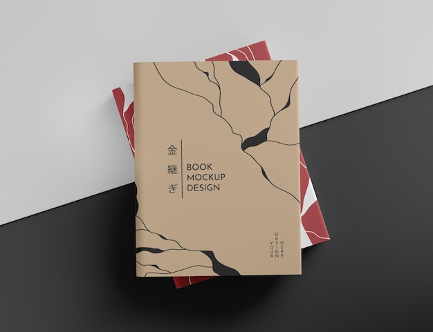 Beautiful book cover mockup Free Psd