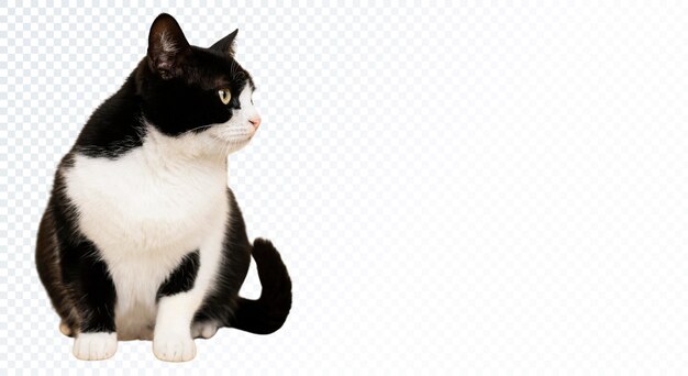 고립 된 아름 다운 고양이 초상화