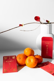 Beautiful chinese new year concept mock-up