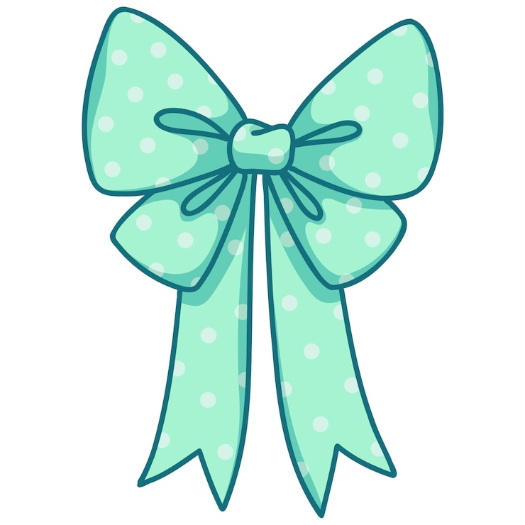 Free PSD beautiful colored bow