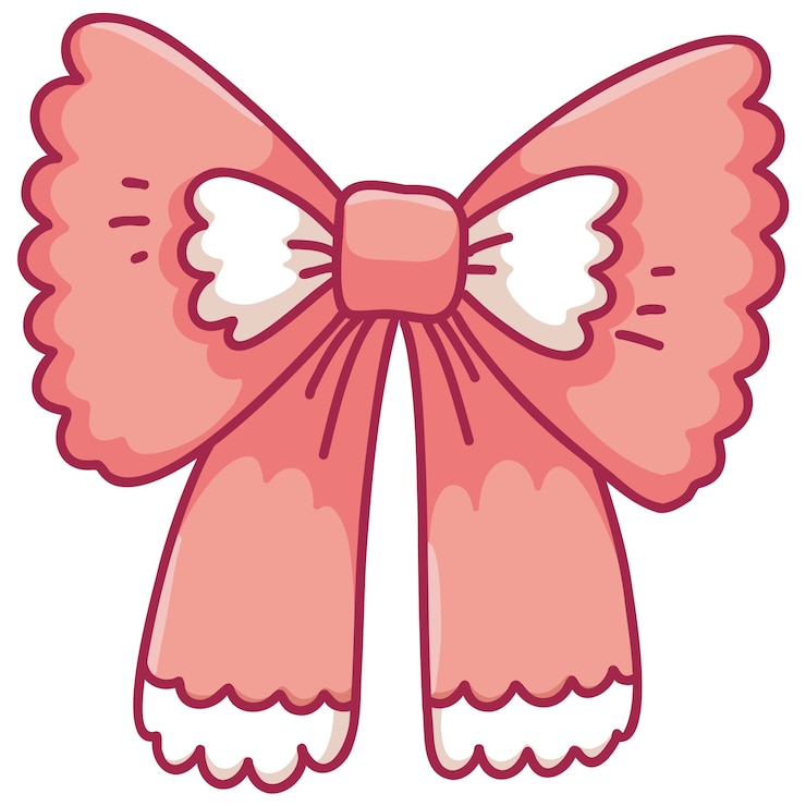 무료 PSD beautiful colored bow