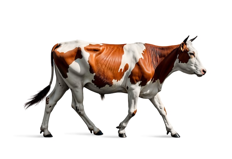 Free PSD beautiful cow picture