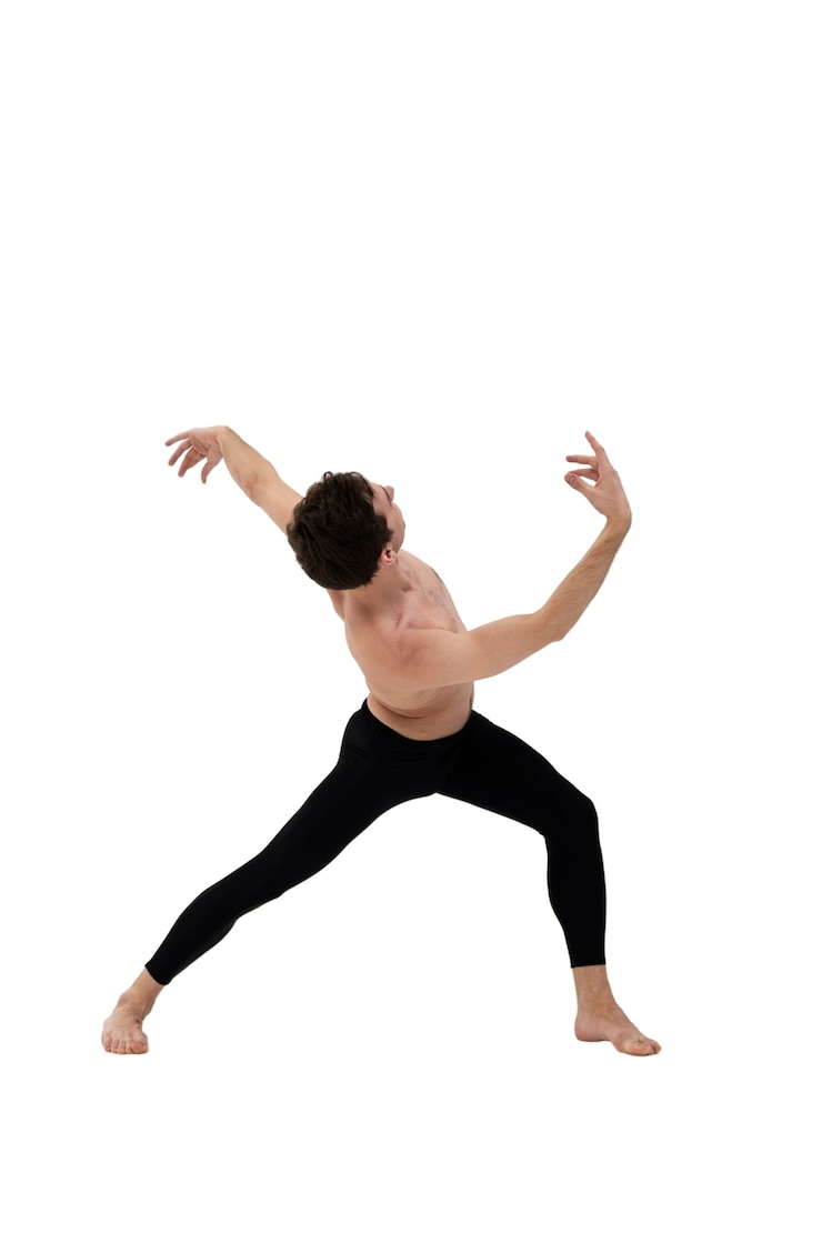Free PSD beautiful dancer doing choreography