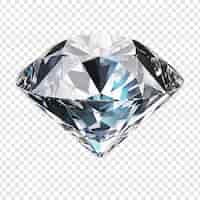 Free PSD beautiful diamond isolated on transparent background