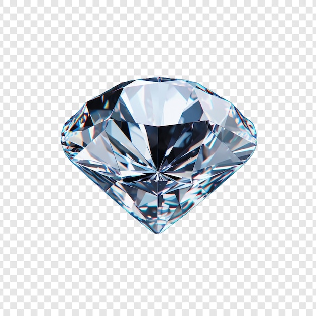 Free PSD beautiful diamond isolated on transparent background