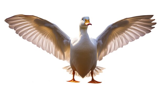 Beautiful duck isolated