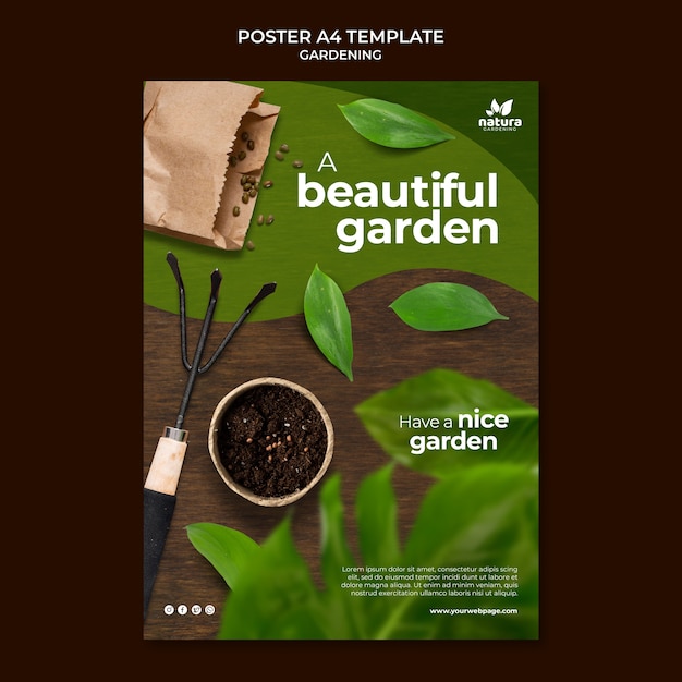 Beautiful  gardening template design