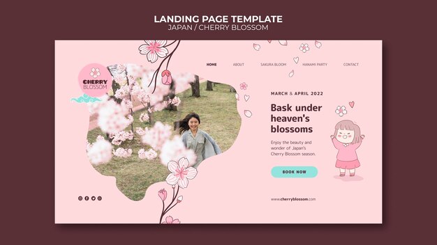 beautiful landing page japan template