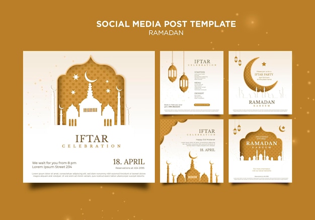 Bellissimi post sui social media del ramadan