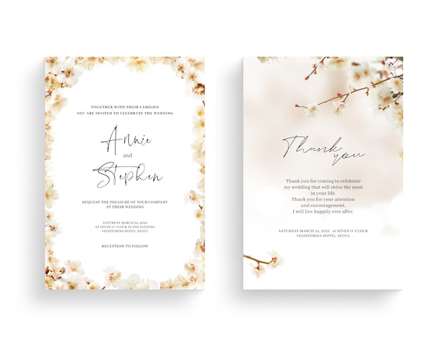 Beautiful spring flower frame, invitation, wedding card, thanks greeting,