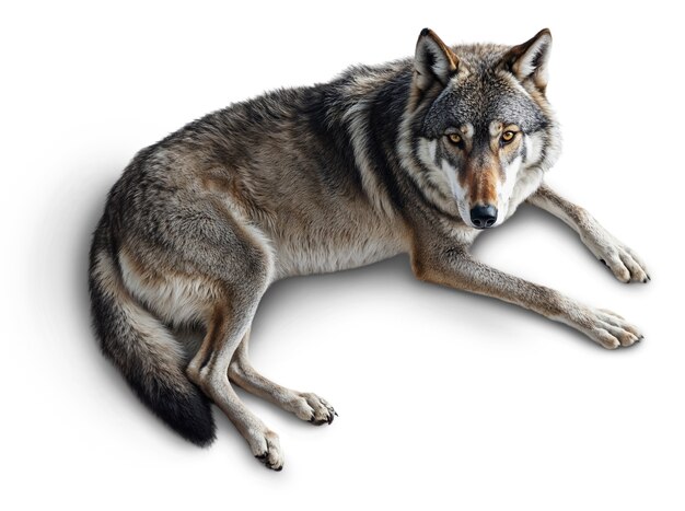 Beautiful wolf isolated