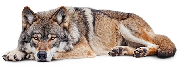 Beautiful wolf isolated