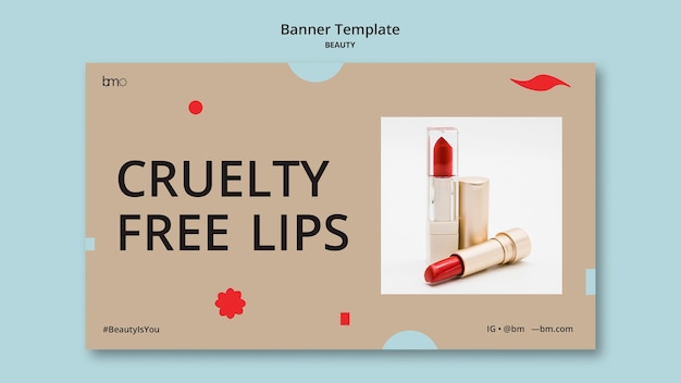 Free PSD beauty banner design template