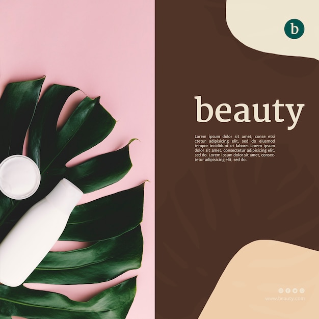 Beauty Banner Template – Free PSD Download for Beauty Products