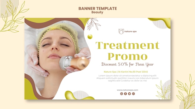 Free PSD beauty banner template