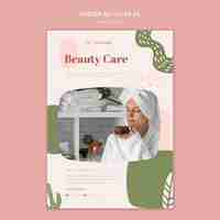 Free PSD beauty care poster template