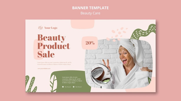 beauty care template banner