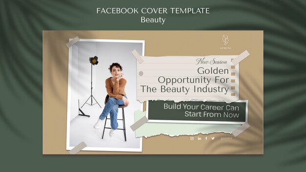 Beauty class facebook cover template