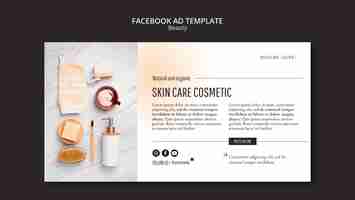 Free PSD beauty and cosmetics social media promo template