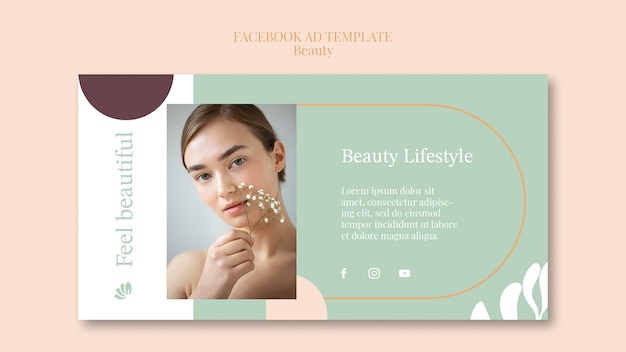 Beauty facebook ad template