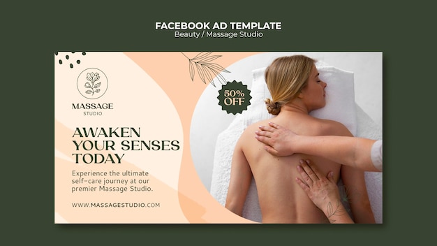 Free PSD beauty facebook ad  template