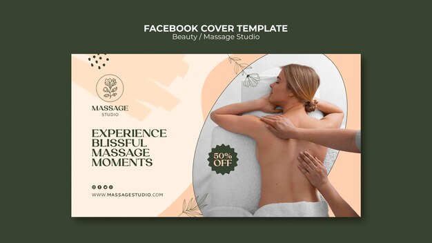 美しさのフェイスブックカバーテンプレート