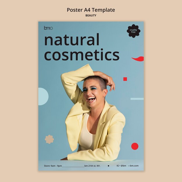 Beauty poster design template