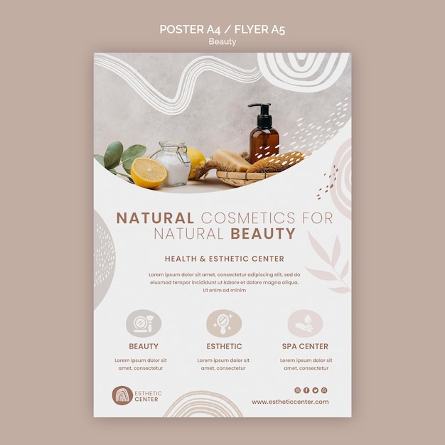 Beauty poster template