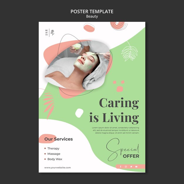 Beauty salon print template