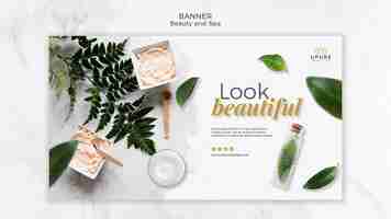 Free PSD beauty and spa banner template