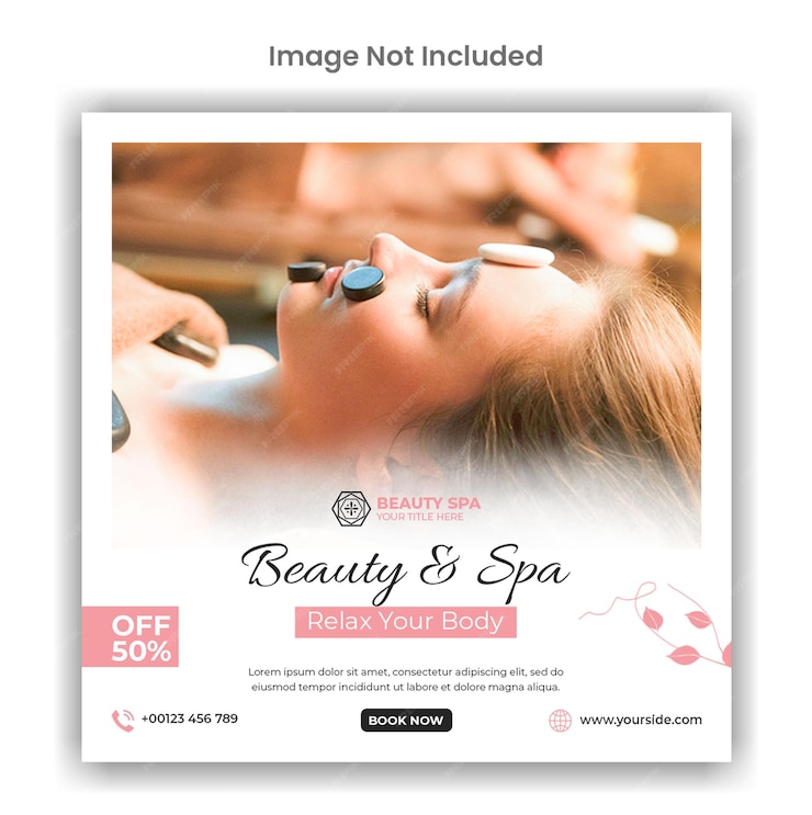  Beauty and spa social media or instagram post template design Premium Psd