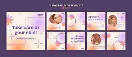 Free PSD beauty template design