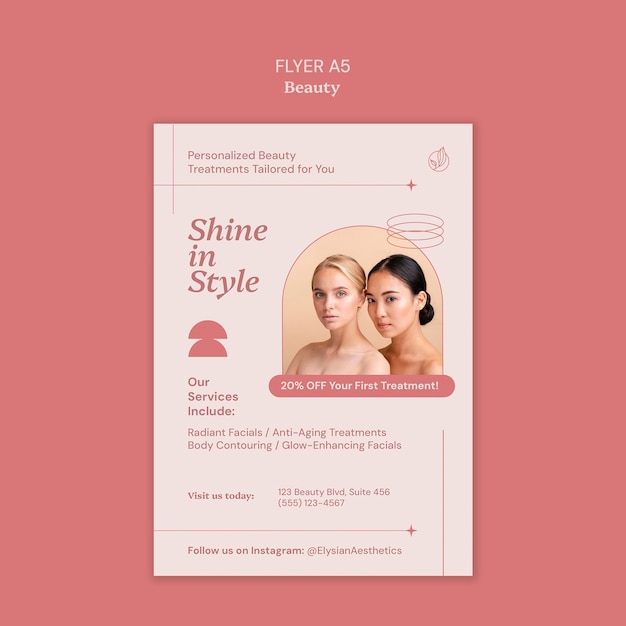 Beauty template design
