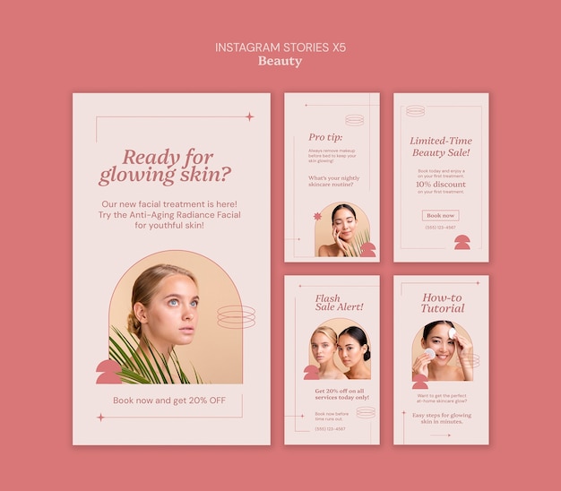 Beauty template design