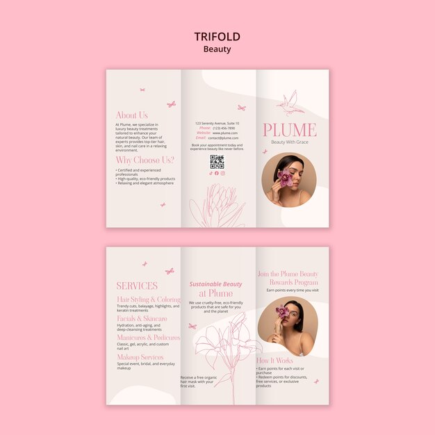 Beauty template design
