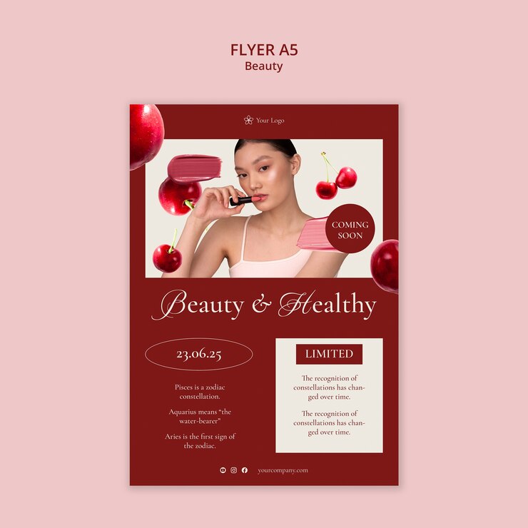 Free PSD beauty template design
