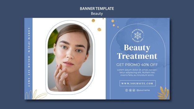 beauty treatment banner template