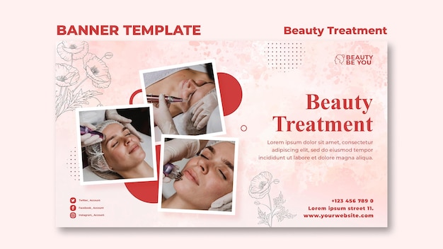 Beauty treatment banner