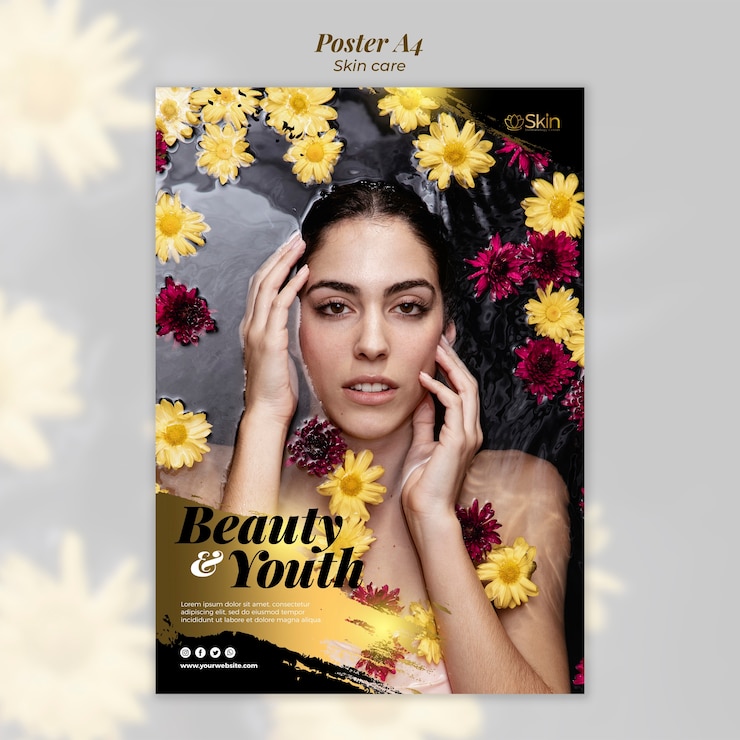 Free PSD beauty and youth skin care treatment