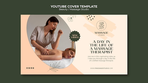 Free PSD beauty youtube cover template