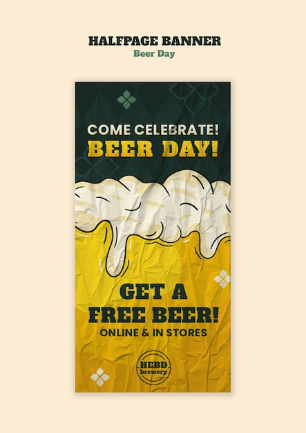 Beer day  template design