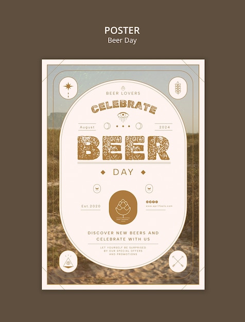 Beer day template design