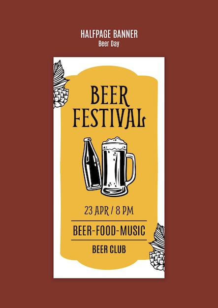 Beer day template design